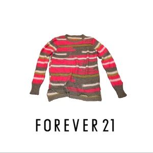 ⚡️F21 distressed knit sweater